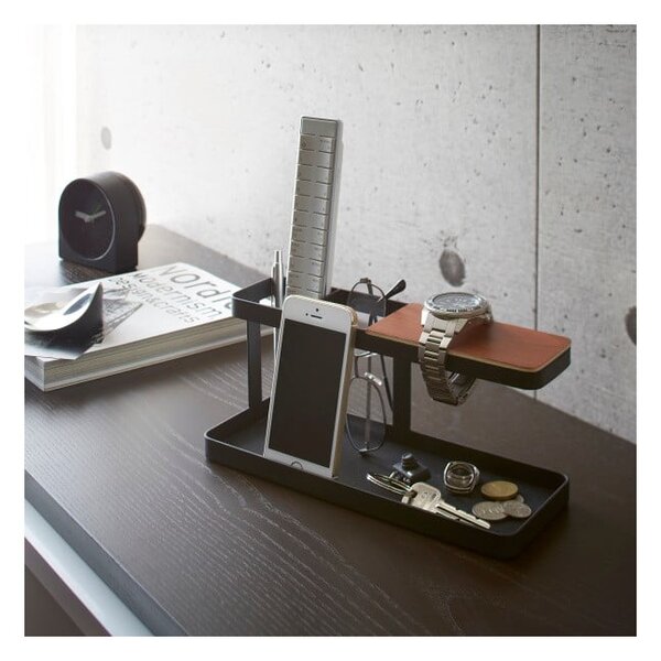 Czarny stojak uniwersalny YAMAZAKI Tower Desk Bar