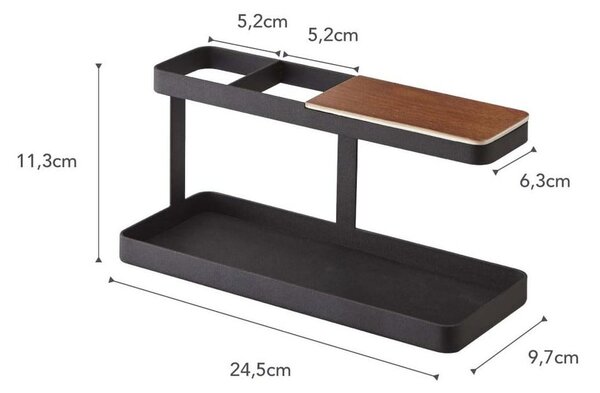Czarny stojak uniwersalny YAMAZAKI Tower Desk Bar