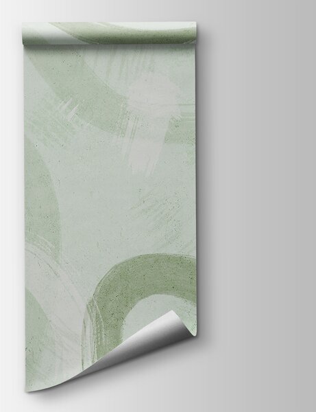 Fototapeta Biała powierzchnia z zielonymi pociągnięciami farby, Fototapety design, Popularne Fototapety, u99656v2 - Tapeko.pl