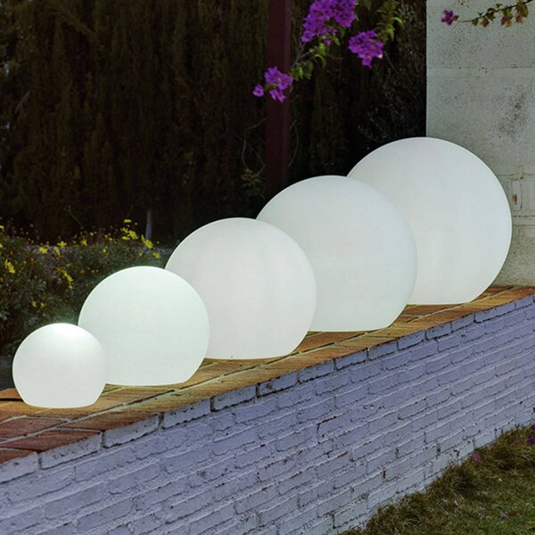 Newgarden Lampa stojąca Buly, Ø 30 cm Buly, biały / opal, tworzywo sztuczne, nowoczesny