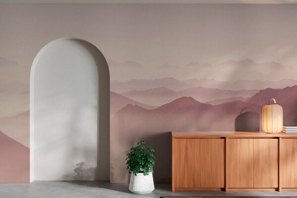 Fototapeta Pasmo górskie z mgłą, Fototapety Góry, Popularne Fototapety, u99719v4 - Tapeko.pl