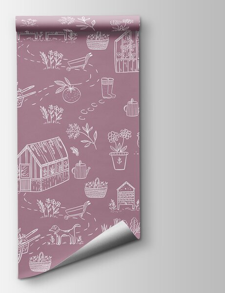 Fototapeta Wzór przedmiotów rolniczych, Fototapety design, Popularne Fototapety, w00254v3 - Tapeko.pl