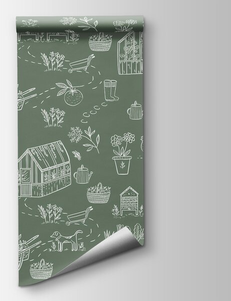 Fototapeta Wzór przedmiotów rolniczych, Fototapety design, Popularne Fototapety, w00254v2 - Tapeko.pl