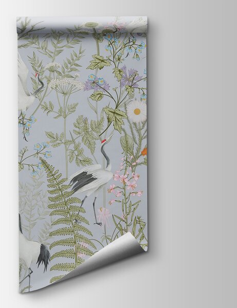 Fototapeta Tapeta z ptakami i kwiatami, Fototapety Natura, Popularne Fototapety, w00380v1 - Tapeko.pl