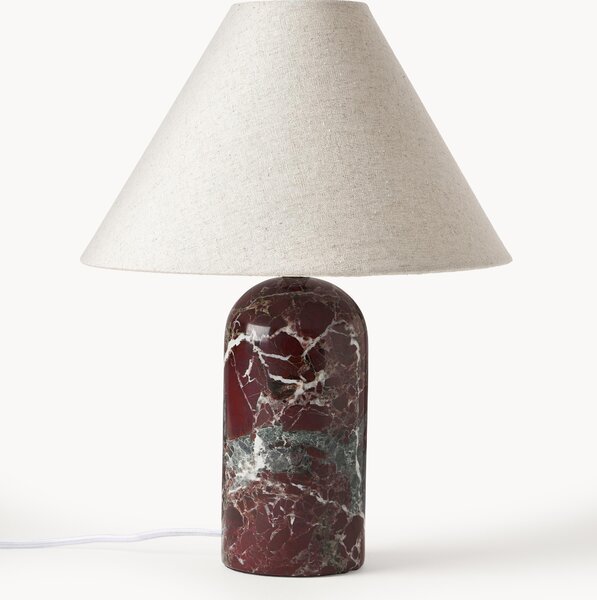 Lampa stołowa z marmurową podstawą Gia