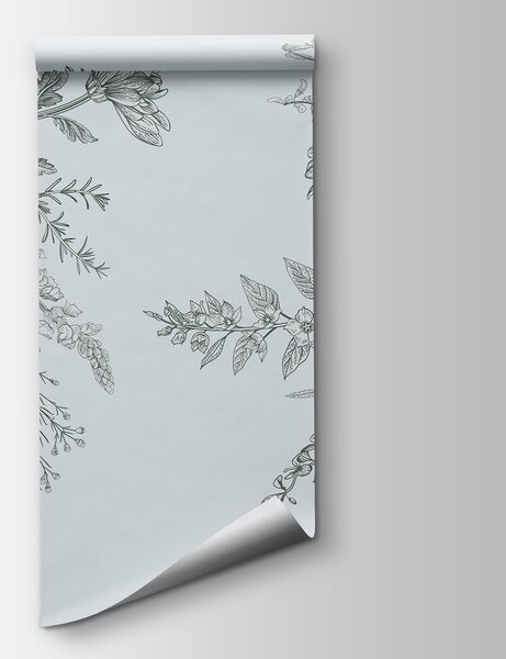 Fototapeta Elegancka kwiatowa ilustracja w stonowanych kolorach, Fototapety Kwiaty, Popularne Fototapety, w00381v3 - Tapeko.pl