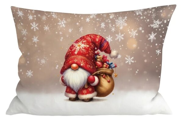 Zestaw 2 szt. poszewek na poduszkę 3D SANTA GNOME 50x70 cm