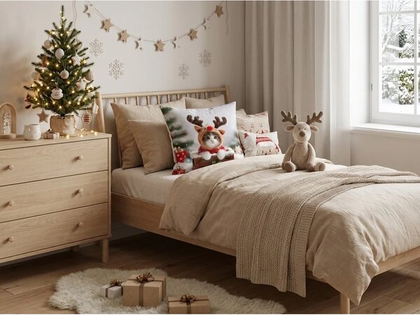 Zestaw 2 szt. poszewek na poduszki 3D RUDOLPH KITTEN 45x45 cm