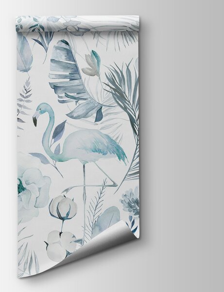 Fototapeta Wzór flamingów i kwiatów, Fototapety Natura, Popularne Fototapety, w00507v1 - Tapeko.pl