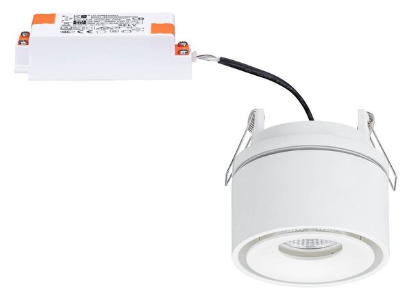 Paulmann Spircle oprawa wpuszczana LED biała, biały / opal, salon / jadalnia, aluminium, nowoczesny
