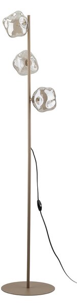 Lampa Podłogowa TK Lighting, Lava, beżowy, salon, szkło, nowoczesny