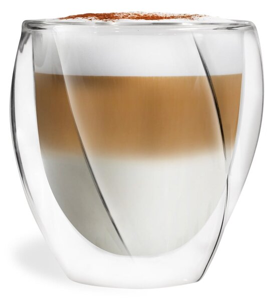 Kubki do cappuccino z podwójną ścianką zestaw 2 szt. 250 ml Cristallo – Vialli Design