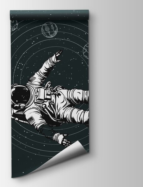 Fototapeta Astronauta unoszący się w przestrzeni kosmicznej, Fototapety Kosmos, Popularne Fototapety, w00712v2 - Tapeko.pl