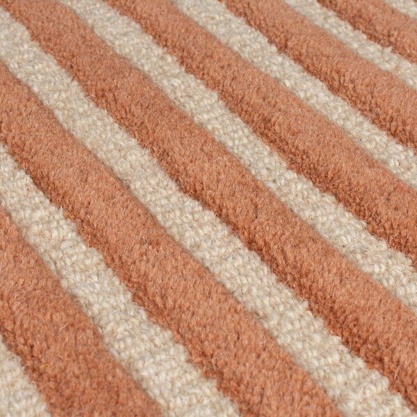 Wełniany dywan tkany ręcznie w kolorze terakoty 150x240 cm Lozenge Terracotta – Flair Rugs