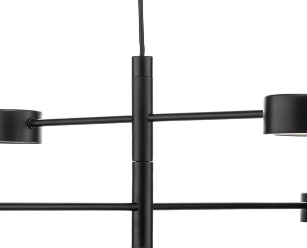 Nordlux Lampa wisząca Clyde, możliwość ściemniania, czarny, salon / jadalnia, metal, nowoczesny