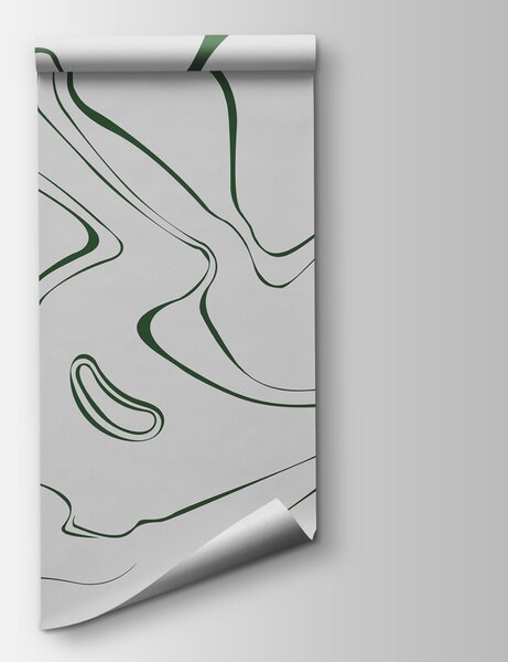 Fototapeta Zielone i białe wiry, Fototapety Abstrakcja, Popularne Fototapety, w00634v3 - Tapeko.pl