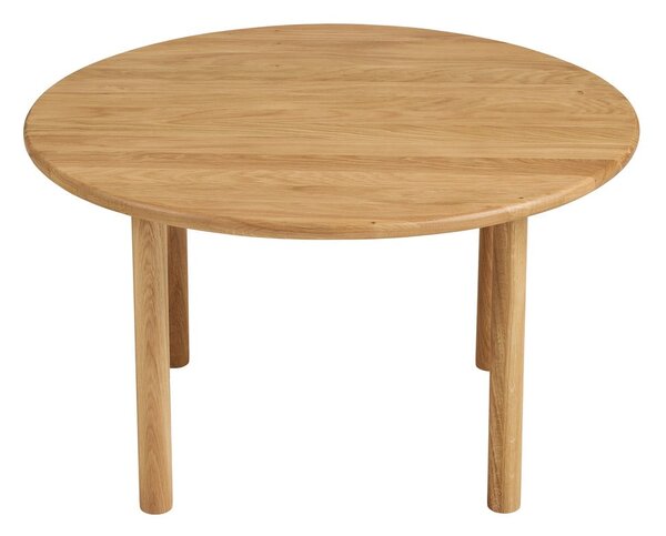 Okrągły stolik z litego drewna dębowego w naturalnym kolorze ø 70 cm Jena – House Nordic