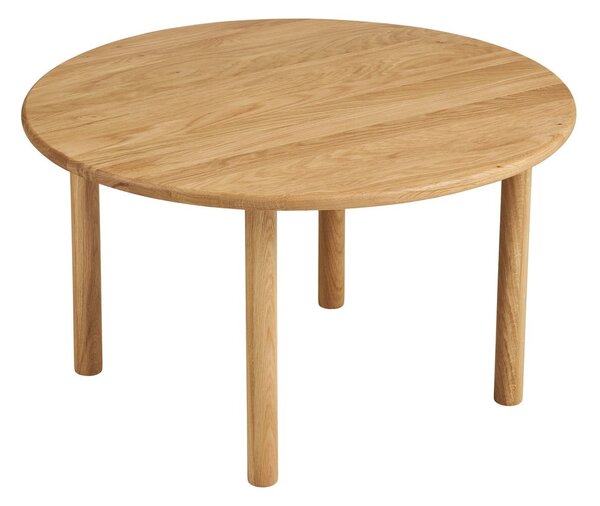 Okrągły stolik z litego drewna dębowego w naturalnym kolorze ø 70 cm Jena – House Nordic