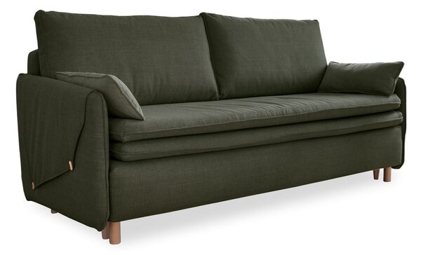 Zielona rozkładana sofa 207 cm Simon – Miuform
