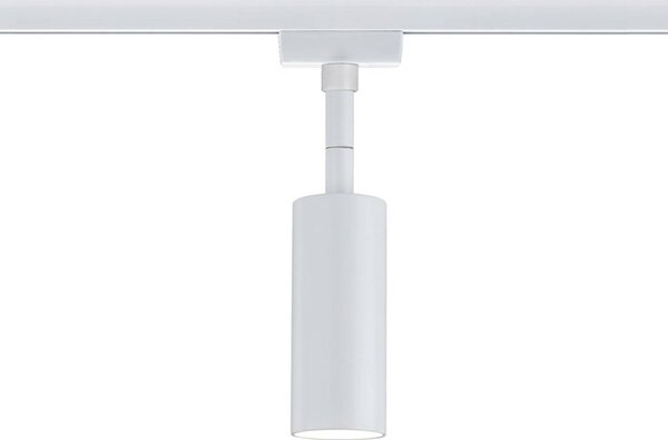 Paulmann URail Tubo spot LED, biały, biały / opal, salon / jadalnia, metal