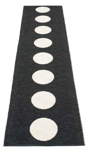 Czarno-biały chodnik odpowiedni na zewnątrz 70x300 cm Vera Black – Pappelina