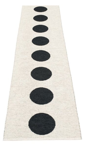 Czarno-biały chodnik odpowiedni na zewnątrz 70x300 cm Vera Black – Pappelina