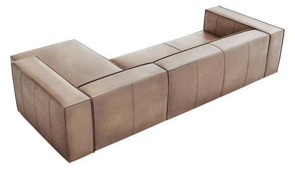 Jasnobrązowy skórzany narożnik (prawostronny) Madame – Windsor & Co Sofas