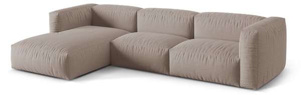 Beżowy narożnik modułowy (lewostronny) Martina – Micadoni Home
