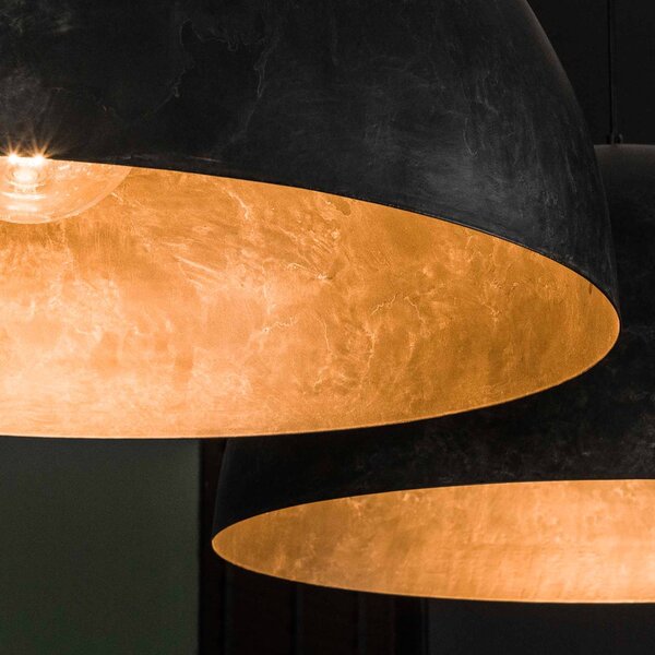 ZIJLSTRA Lampa wisząca Akardien, możliwość ściemniania, czarny, salon / jadalnia, metal, vintage