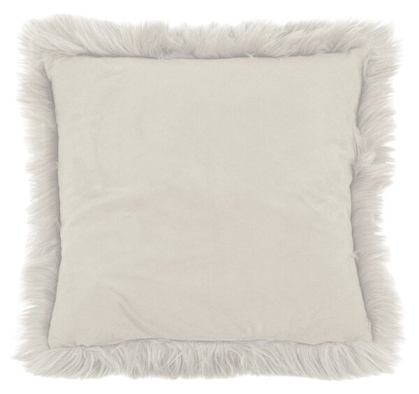 Beżowa poduszka Tiseco Home Studio Sheepskin, 45x45 cm