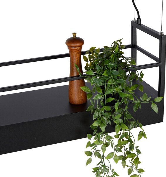 Lucide Lampa wisząca Miravelle, możliwość ściemniania, czarny, salon / jadalnia, metal