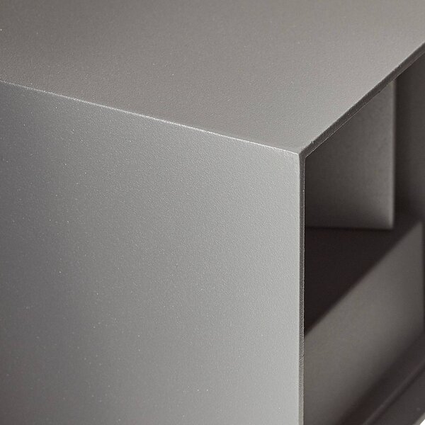 ORION Kinkiet zewnętrzny LED Cube, aluminiowy / szary / cynkowy, aluminium, nowoczesny