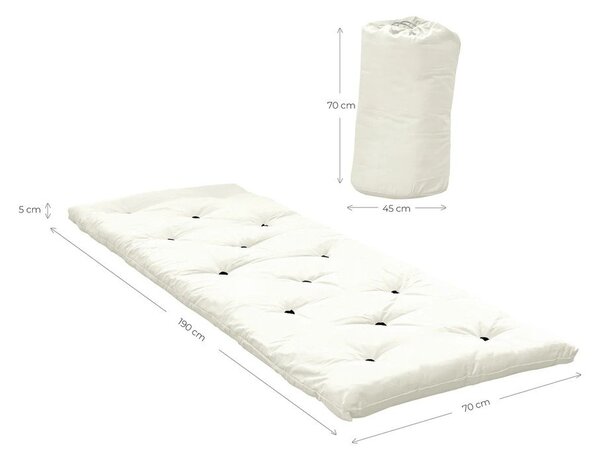 Musztardowy ekstra miękki materac futon 70x190 cm Bed In A Bag – Karup Design