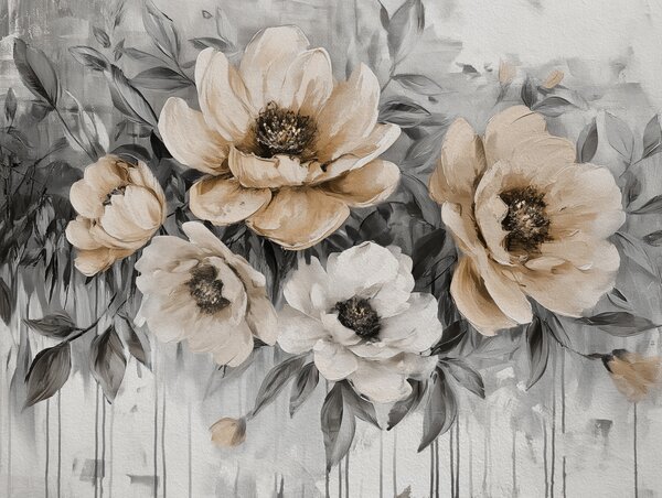Fototapeta Obraz kwiatów na białym tle, Fototapety Natura, Popularne Fototapety, w07948v2 - Tapeko.pl