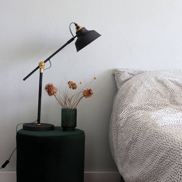 Steinhauer Lampa stołowa Nové, czarny, salon / jadalnia, metal, industrialny