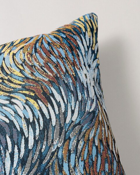 Poszewka Kinga na poduszkę kolor wielokolorowy tkanina strukturalna, wzorzysta