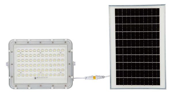 Projektor LED Solarny V-TAC 120W Pilot, AUTO, Timer, IP65 Biały VT-120W-W 6400K 1200lm 2 Lata Gwarancji