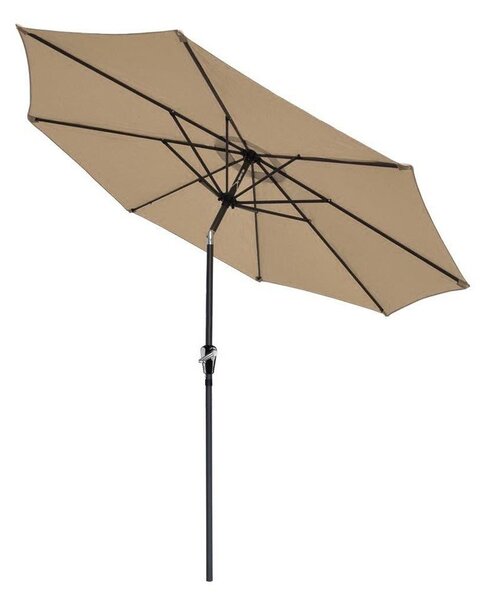 Beżowy parasol ogrodowy bez podstawy Bonami Essentials Sun, ø 300 cm