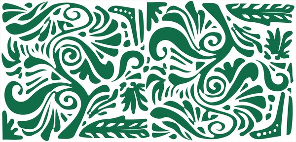 Fototapeta Zielony i biały wzór, Fototapety Natura, Popularne Fototapety, w08139v2 - Tapeko.pl