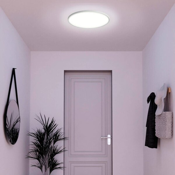Tint Inteligentna lampa sufitowa Amela, możliwość ściemniania, biały / opal, salon / jadalnia, tworzywo sztuczne