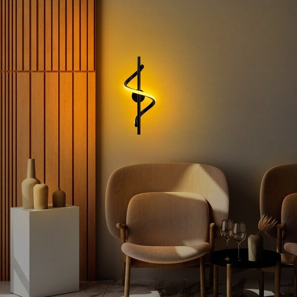 Czarny kinkiet LED Likma – Opviq lights