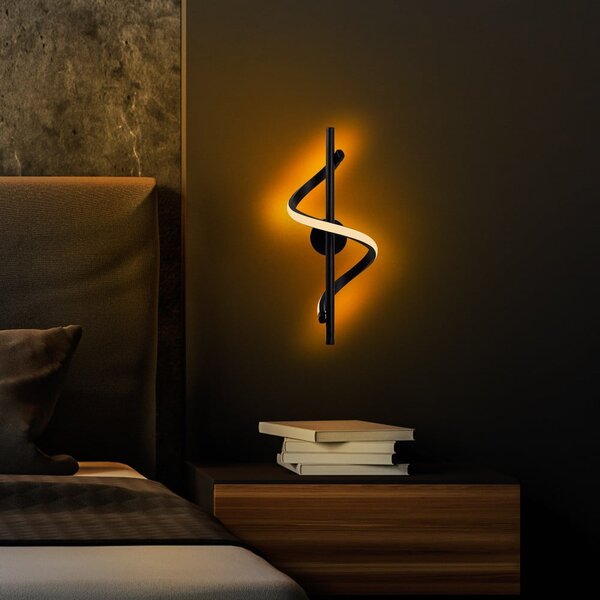 Czarny kinkiet LED Likma – Opviq lights