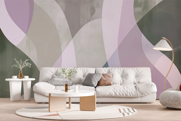 Fototapeta Kolorowy wzór z kółkami i liniami, Fototapety design, Popularne Fototapety, w01334v2 - Tapeko.pl