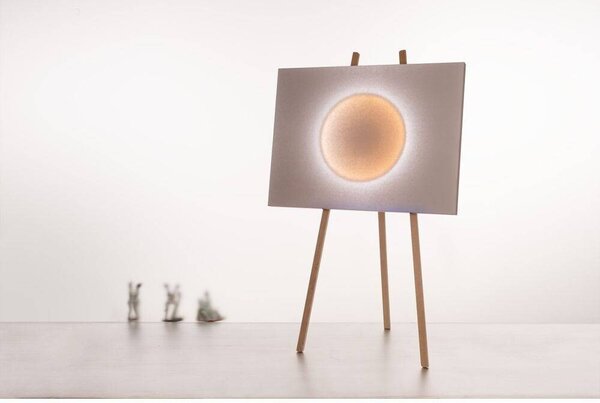 Ingo Maurer - Moodmoon Framed Lampa Podłogowa RGBW White/Wood