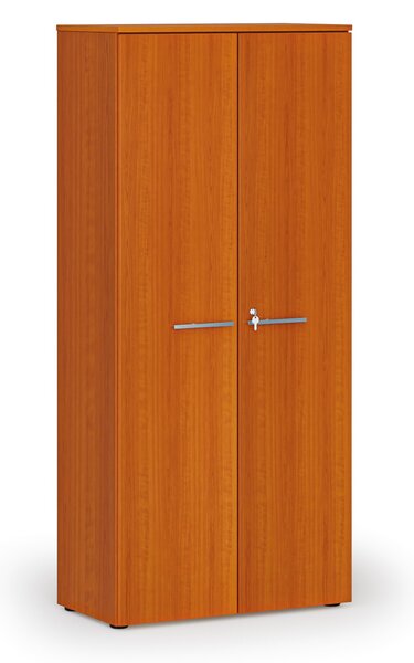 Szafa biurowa z drzwiami PRIMO WOOD, 800 x 420 x 1781 mm, wiśnia