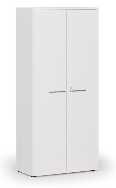Szafa biurowa z drzwiami PRIMO WHITE, 800 x 420 x 1781 mm, biały