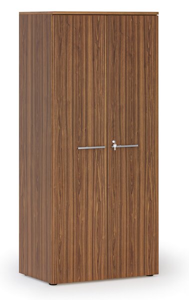 Szafa biurowa z drzwiami PRIMO WOOD, 800 x 500 x 1781 mm, orzech