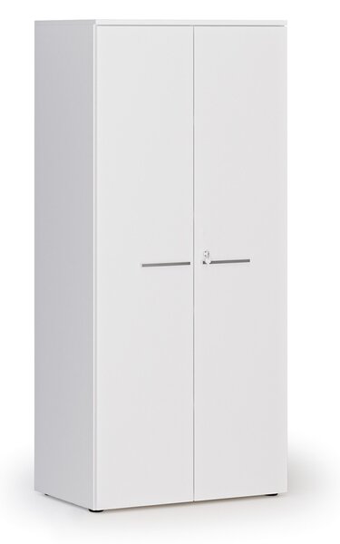 Szafa biurowa z drzwiami PRIMO WHITE, 800 x 500 x 1781 mm, biały