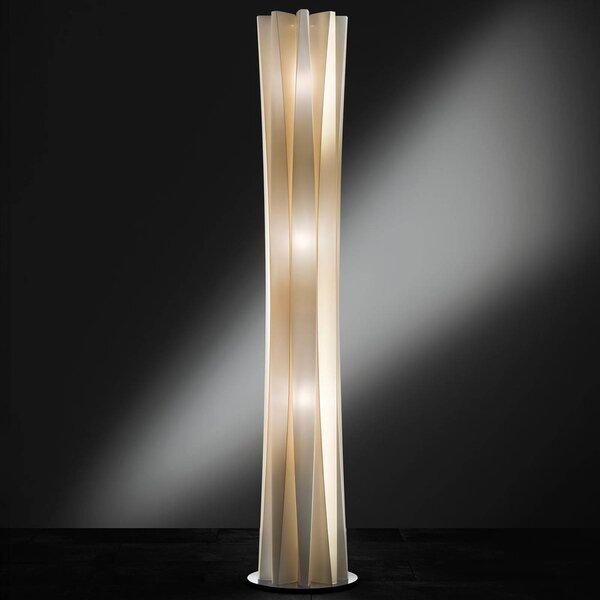 Slamp Lampa stojąca designerska Bach, możliwość ściemniania, mosiężny / złoty, salon / jadalnia, tworzywo sztuczne, design