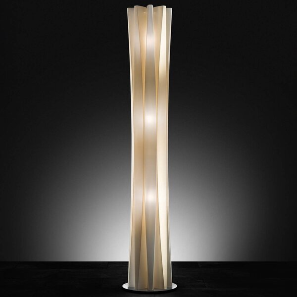 Slamp Lampa stojąca designerska Bach, możliwość ściemniania, mosiężny / złoty, salon / jadalnia, tworzywo sztuczne, design
